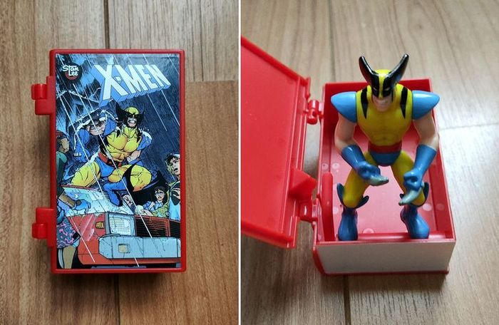 Vintage Wolverine X-Men Logan Marvel Comics Pop Up Figure Burger King Kids Club 1999