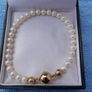 Vintage Real PEARL Bracelet clasp 925 Sterling Silver Image 10