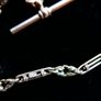 Victorian  heavy real 9 Carat Gold Albert or Necklace Chain with T-Bar length 20" - 24,3g Image 9