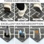 NEW SALE | Indoor Door Mats, 50 x 80 cm door mat non slip backing, Dirt Trapper Mat Absorbent Non-Slip Doormat for Entrance, Inside, Kitchen, Front Back Door, Pets and Garden Image 3