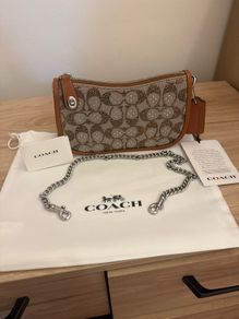 Coach limited re-edition swinger bag 20 in signature crystal jaquard