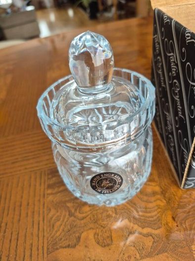 Failte Crystal honey pot Cara pattern