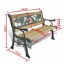 Garden Bench | Bronze and Wood | Wood and Iron | 84 cm Image 4