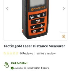 Tactix 50M Laser Distance Measurer