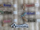 Personalised hand sanitiser bottles