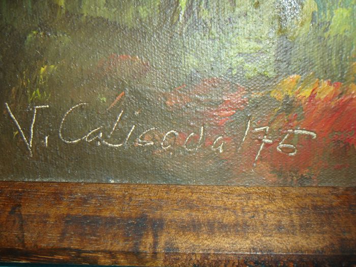 Oil on Canvas by  philipino artist Victor Cabisada