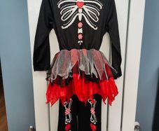 Halloween girl skeleton costume