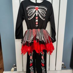 Halloween girl skeleton costume