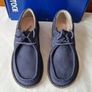 Birkingstock pasadena moc toe Size 5 eu 38 blue suade Lace up brand new boxed Image 3