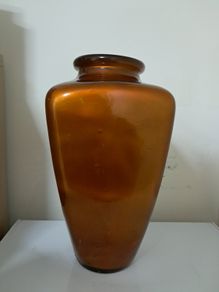 Large bronze colour vase