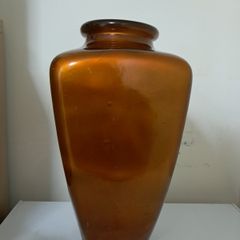 Large bronze colour vase
