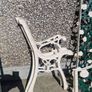 cast iron white benches Image 5