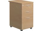 3 Drawer Desks High Pedestal Drawer 800mm Deep Beech