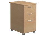 3 Drawer Desks High Pedestal Drawer 800mm Deep Beech