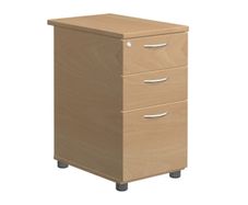 3 Drawer Desks High Pedestal Drawer 800mm Deep Beech