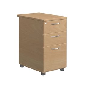 3 Drawer Desks High Pedestal Drawer 800mm Deep Beech