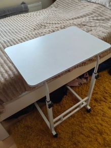 Adjustable Overbed Table / Bedside Desk, Like New