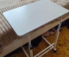 Adjustable Overbed Table / Bedside Desk, Like New