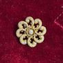 14kt gold pin wheel brooch Image 3