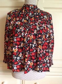 Bnwt Zara Floral Top Size Xs (8)