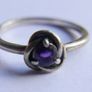 PANDORA Sterling Silver 925 February Purple Eternity Circle Ring size O - 2,2g Image 10