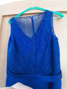 2 royal blue bridesmaids dresses