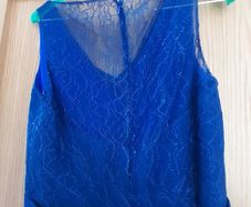 2 royal blue bridesmaids dresses