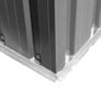 Garden Storage Shed Grey Metal 257x205x178 cm Image 3