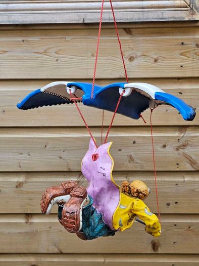 RARE Vintage  Collectible VERONESE 1997  Clown on a Glider Mobile