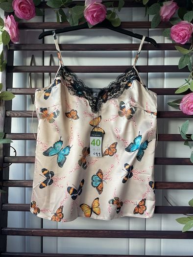 cami Bnwt primark patterned butterfly print size 12