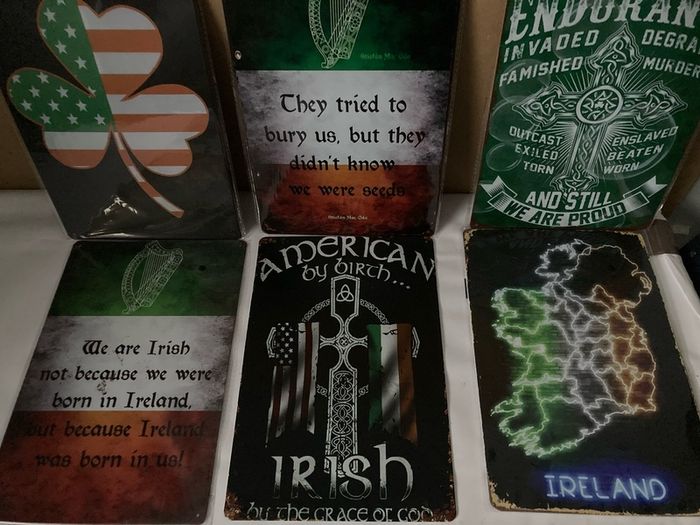 Irish interest Metal Plaques