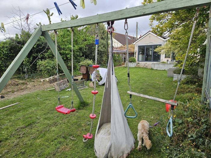 playhouse swing set slide