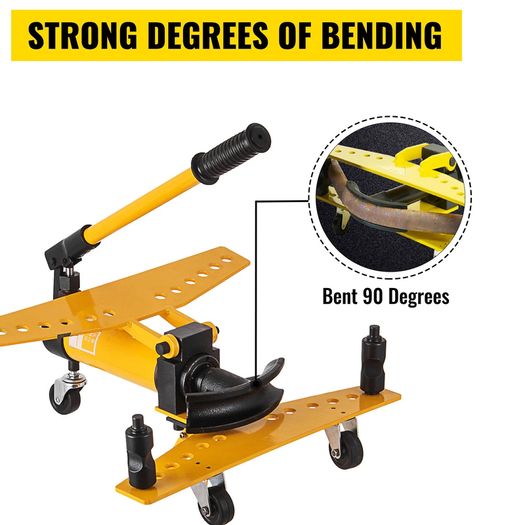 Manual Hydraulic Pipe Tube Bender Machine 10 Ton Manual Hydraulic Tube Bending Machine 6.4-25.4 mm Diameter 6 Dies for Heating and Piping Construction