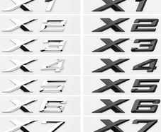 3D Xdrive 20d 30d 35d 40d 50d 20i 25i 30i Car Fender Emblem Trunk Badge Sticker For X1 X3 X4 X5 X6 X7 Logo Accessories