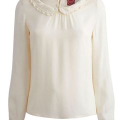 Joules cream blouse