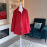 Reduced Ladies Fully Lined Red Coat from Dunnes Stores. Size UK 14 / EU 42 Image 5