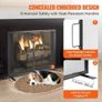 Fireplace Screen 1 Panel with Door, Sturdy Iron Mesh Fireplace Screen, 990(L) x780(H)MM Spark Guard Cover, Simple Installation, Free Standing Fire Fence Grate for Living Room Home Decor Modern Image 4