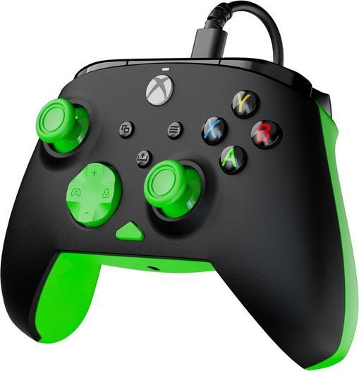 Turtle Beach Rematch Core Black and Green Wired Gaming Controller with Audio Controls, Rumble Motors and Impulse Triggers  Licensed for Xbox Series X or S, Xbox One and Windows PCs