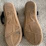 Dressy black summer sandals - sparkly strap / holiday shoes Image 2