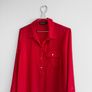 Pre Owned Dorothy Perkins Red Roll-Sleeve Blouse Image 4