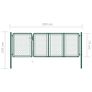 Garden Gate Steel 75x350 cm Green Image 5
