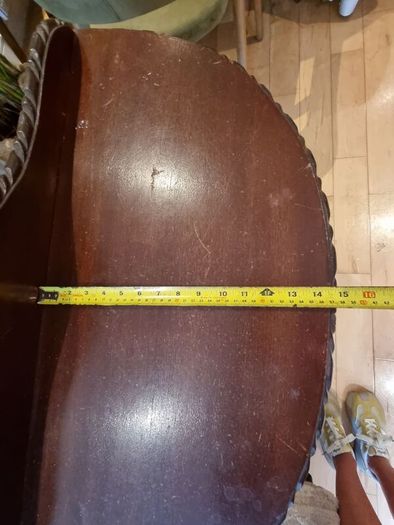 Vintage Magohany Demi Lune Hall Table