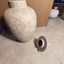 Beige Patterned Swirl Ginger Jar. Image 8