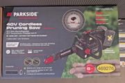 Parkside Performance 40V Cordless Brushless Pruning Saw. Garden Maintenance DIY Projects Heating Logs