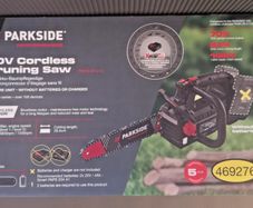 Parkside Performance 40V Cordless Brushless Pruning Saw / Chainsaw. Garden Maintenance DIY Projects Heating Logs