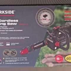 Parkside Performance 40V Cordless Brushless Pruning Saw / Chainsaw. Garden Maintenance DIY Projects Heating Logs