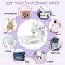 Sewing Machine, Adjustable 2-Speed Double Thread Sewing Machines,Portable Multifunctional Electric Sewing Machine for Beginners with Sewing Kit (FREE POSTAGE) Image 6