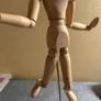 Vintage Adjustable Artists Wooden Mannequin Image 3
