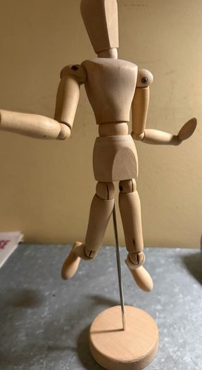 Vintage Adjustable Artists Wooden Mannequin