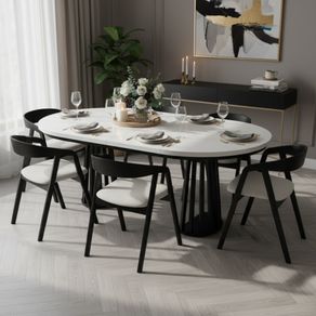 Tovo Extandable Table Black or White 100-180cm